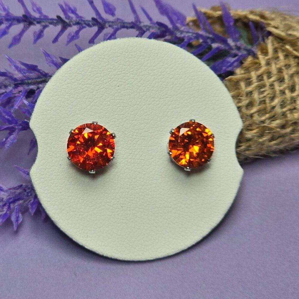 2/$15 January Simulated Garnet Earrings (NWOT)